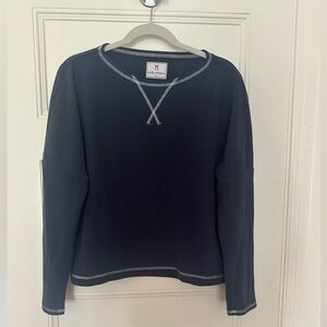 Dudley Stephens Navy Fleece Top